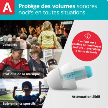 Alpine Bouchons d'oreille Pluggies Kids 1 paire