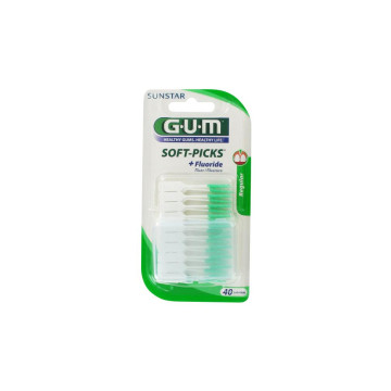 GUM Soft Picks Plaque Dentaire Régular 40 unités