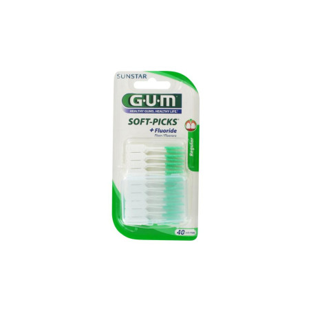 GUM Soft Picks Plaque Dentaire Régular 40 unités