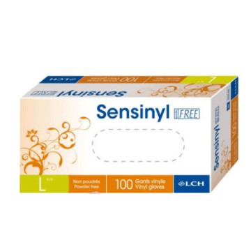 Sensinyl Gants Vinyle Non Poudrés Taille L x100