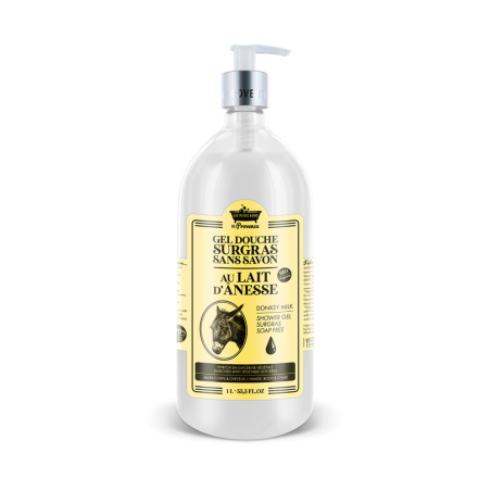 Gel Douche Surgras sans Savon au Lait d'Anesse 1L