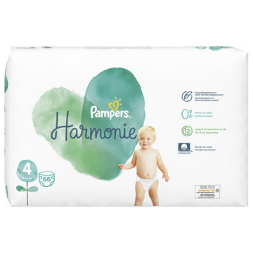 Pampers Harmonie Taille 4 9-14kg 66 couches