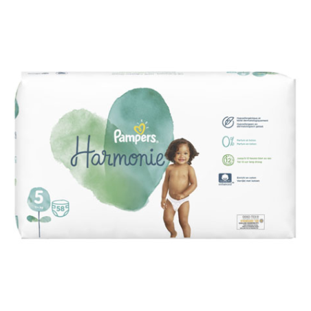 Pampers Harmonie Taille 5 11-16kg 58 couches