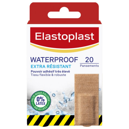 Elastoplast Pansement Waterproof Extra Résistant 20 Pansements