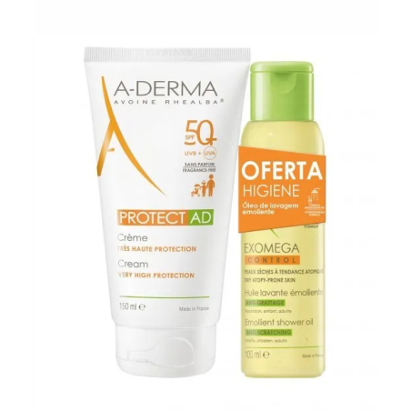 A-Derma Protect AD Crème SPF50+ 150ml + Huile 100ml