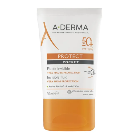 A-Derma Protect Fluide Solaire Invisible SPF50+ 30ml