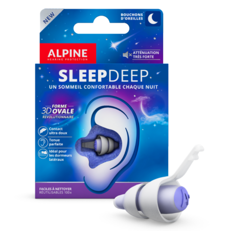 Alpine Bouchons d'oreille SleepDeep 1 paire