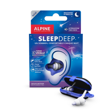 Alpine Bouchons d'oreille SleepDeep 1 paire