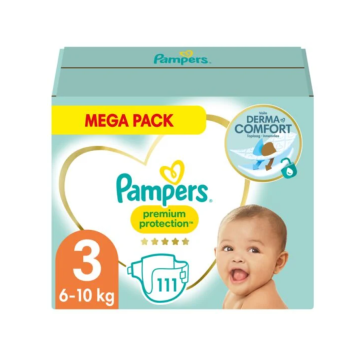 Pampers Premium Protection Taille 3 6-10kg 111 couches