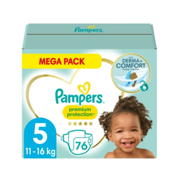 Pampers Premium Protection Taille 5 11-16kg 76 couches