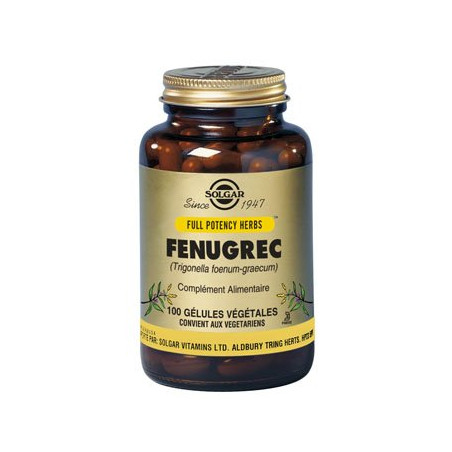 Solgar Fenugrec 100 Gélules Végétales