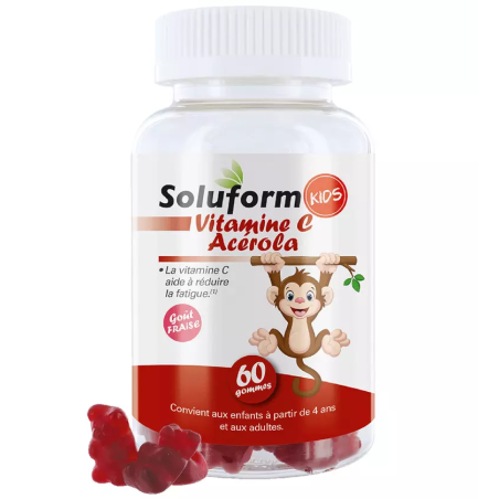 Soluform Kids Vitamine C Acérola 60 gommes