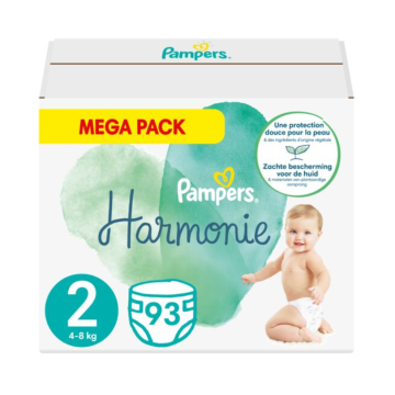 Pampers Harmonie Taille 2 4-8kg 93 couches