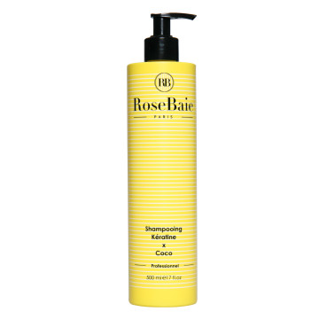 RoseBaie Shampooing à la Kératine et à l'huile de Coco 500ml