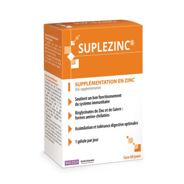 Suplezinc Supplémentation en Zinc 60 gélules
