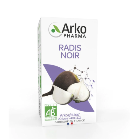 Arkogélules Radis Noir BIO 40 gélules