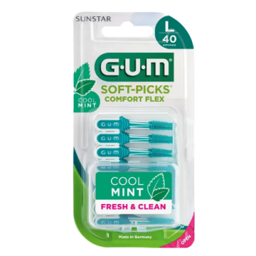 GUM Soft-Picks Comfort Flex Brossettes Interdentaires Larges 40 Unités