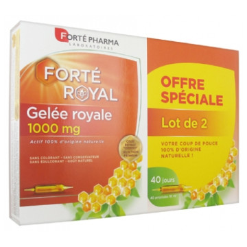 Forté Pharma Gelée Royale 2 boites 20 ampoules