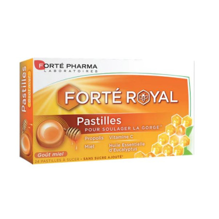 Forté Pharma Royal Gorge Miel 24 Pastilles