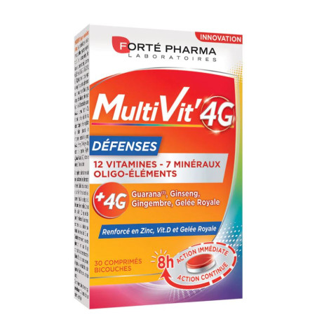 Forté Pharma Multivit' 4G 30 comprimés