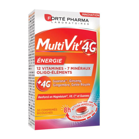 Forté Pharma Multivit' 4G Energie 30 comprimés