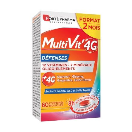 Forté Pharma MultiVit' 4G Défenses 60 comprimés
