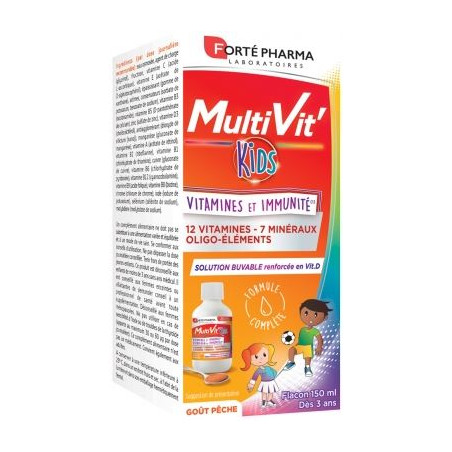 Forté Pharma MultiVit' Kids Vitamines et Immunité 150ml
