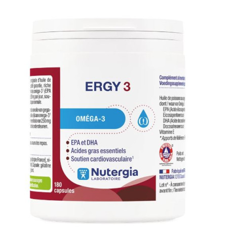 Nutergia Ergy 3 180 capsules