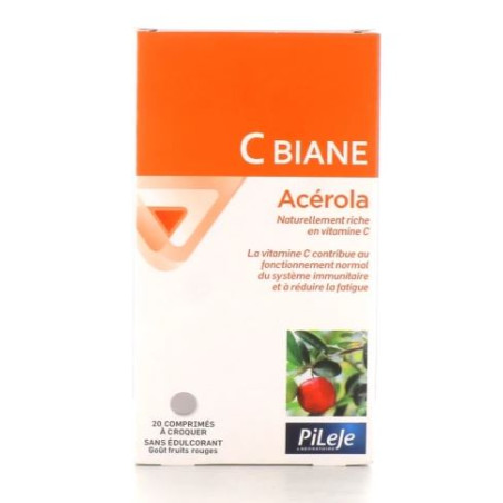 Pileje C-Biane Acerola 20 comprimés