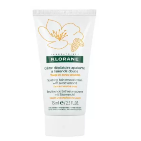 Klorane Crème Dépilatoire Apaisante à l'Amande Douce 75ml