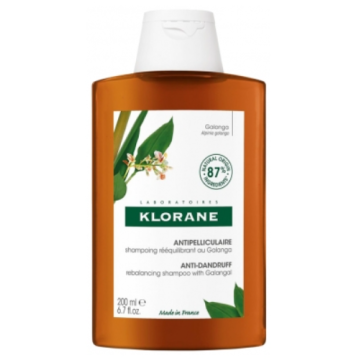 Klorane Shampoing Antipelliculaire Rééquilibrant au Galanga 200ml