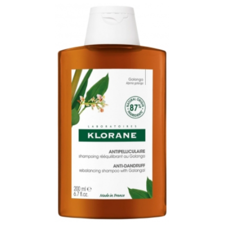 Klorane Shampoing Antipelliculaire Rééquilibrant au Galanga 200ml