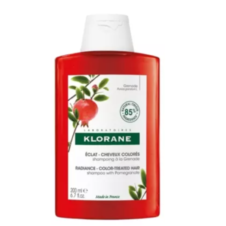 Klorane Shampoing Éclat Cheveux Colorés à la Grenade 200ml