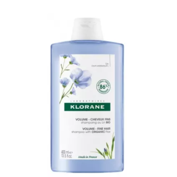 Klorane Shampoing Volume Cheveux Fin au Lin 400ml