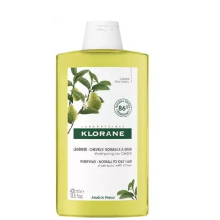 Klorane Shampoing Cheveux Normaux à Gras au Cédrat 400ml