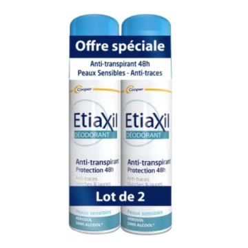 Etiaxil Déodorant Anti-Transpirant Protection 48H Aérosol 2x150ml