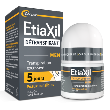 Etiaxil Détranspirant Men Peaux Sensibles Roll-On 15ml
