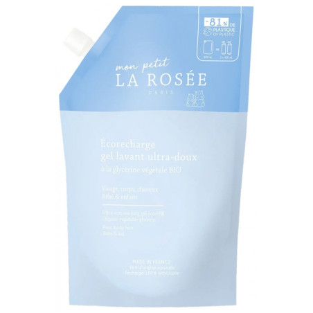 La Rosée Mon Petit Gel Lavant Ultra-Doux Éco-Recharge 800ml