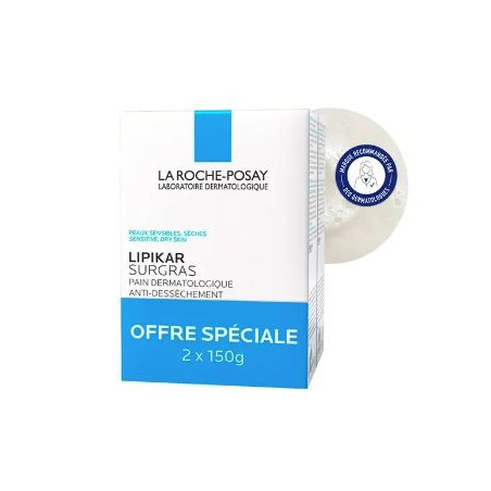 La Roche Posay Lipikar Pain Surgras 2 x 150g