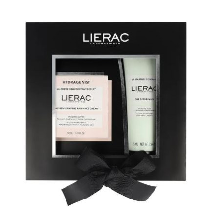 Lierac Coffret Hydragenist La Crème Réhydratante Éclat 50ml + Le Masque Gommant Visage