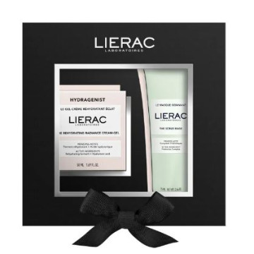 Lierac Coffret Hydragenist Le Gel-Crème Réhydratant Éclat 50ml + Le Masque Gommant Visage 75ml