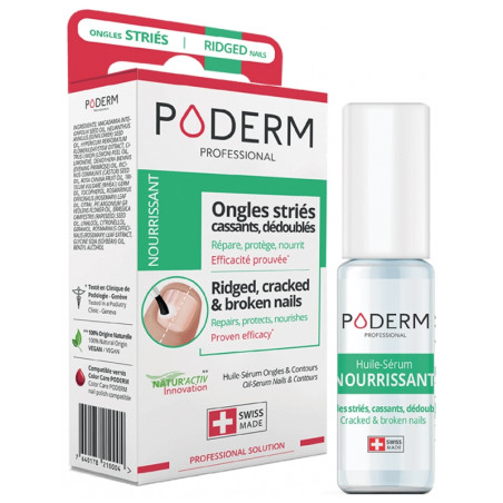 Poderm Nourrissant Ongles Striés Huile-Sérum Ongles & Contours 8ml