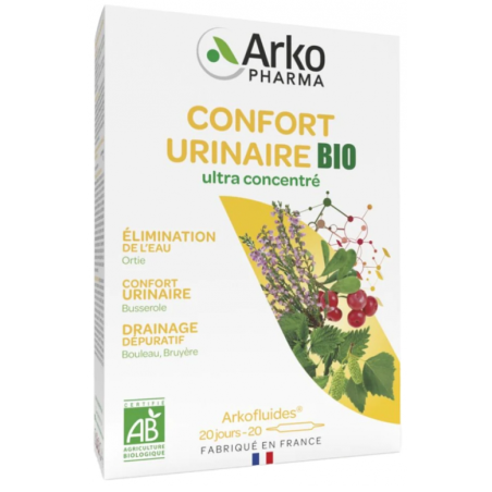 Arkopharma Arkofluides Confort Urinaire Bio 20 ampoules