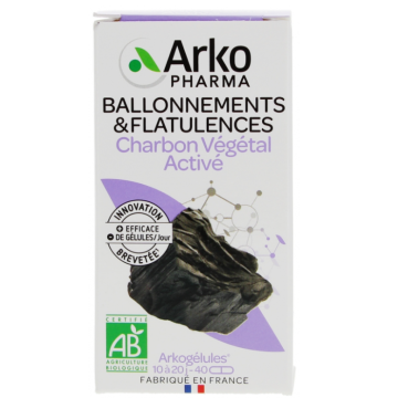 Arkopharma Arkogélules Charbon Végétal Activé 40 gélules