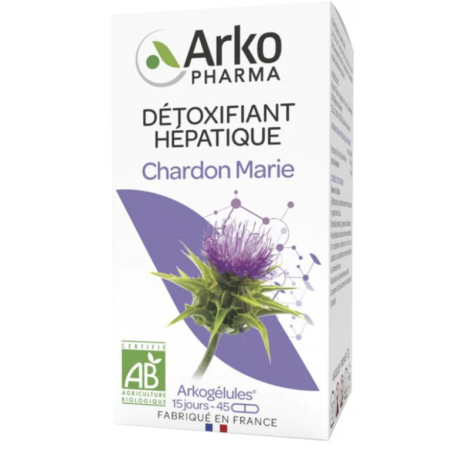 Arkopharma Arkogélules Chardon Marie 45 gélules