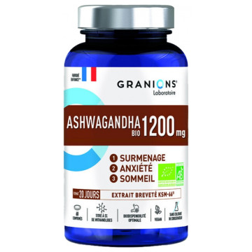 Granions Ashwagandha 1200 mg Bio 60 comprimés