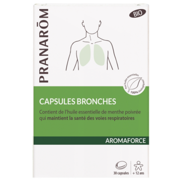 Pranarōm Aromaforce Capsules Bronches Bio 30 capsules