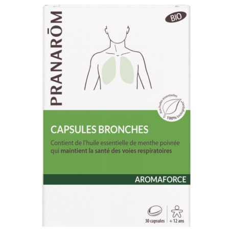 Pranarōm Aromaforce Capsules Bronches Bio 30 capsules