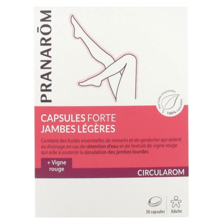 Pranarōm Circularom Capsules Forte Jambes Légères 30 capsules