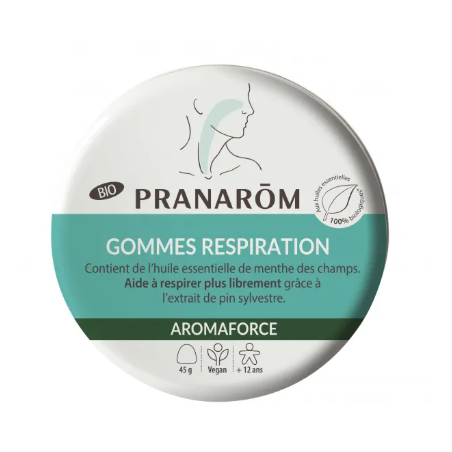 Pranarōm Aromaforce Gommes Respiration 45g